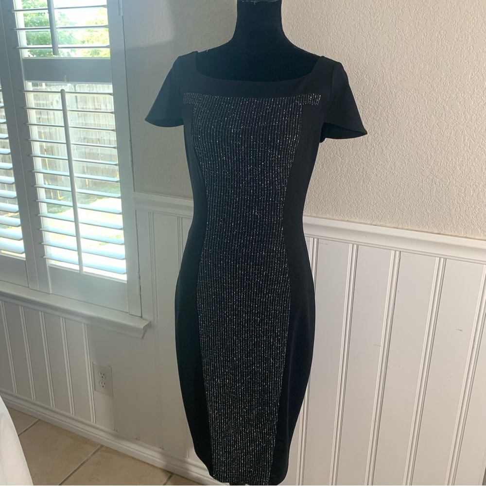 Vfemage dress black with silver